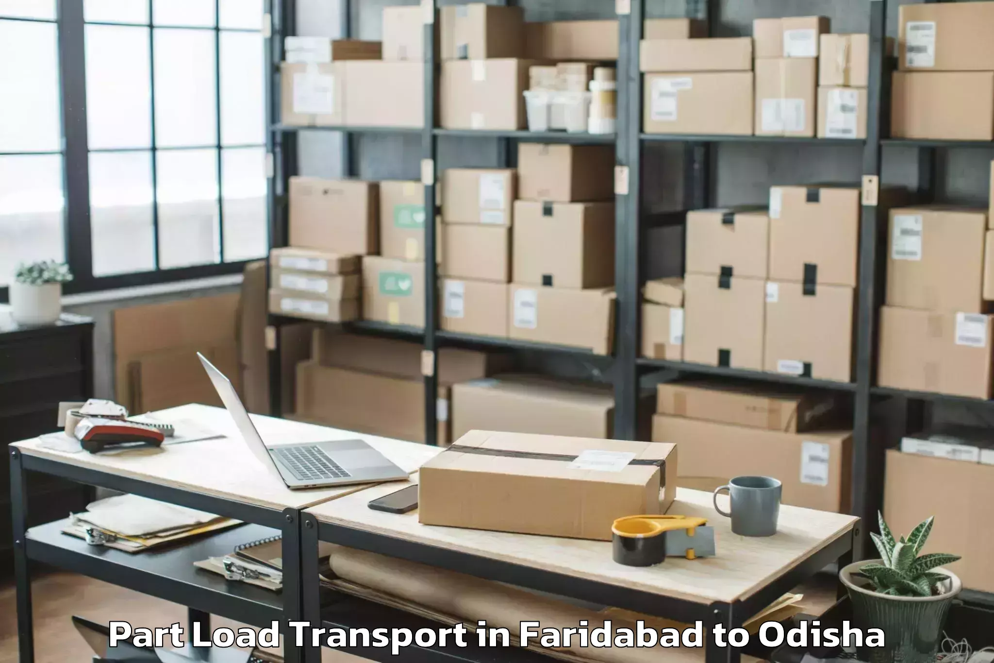 Expert Faridabad to Khalikote Part Load Transport